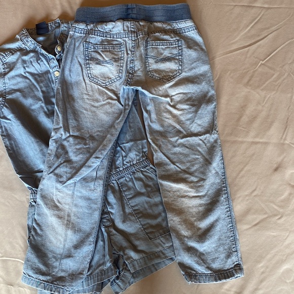 Gap kids XS Jean bundle. Shorts romper and elastic waist jeans. Great condition. - Picture 7 of 8
